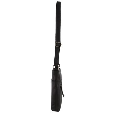 Milleni - NL3739 Ladies Leather N/S crossbody - Black - 0