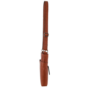 Milleni - NL3739 Ladies Leather N/S Crossbody - Cognac