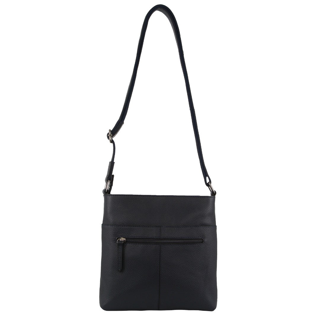 Milleni - NL3739 Ladies Leather N/S crossbody - Navy