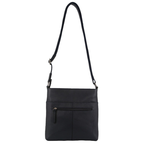 Milleni - NL3739 Ladies Leather N/S Crossbody - Navy