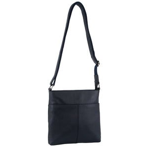 Milleni - NL3739 Ladies Leather N/S Crossbody - Navy