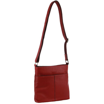 Milleni - NL3739 Ladies Leather N/S crossbody - Red - 0