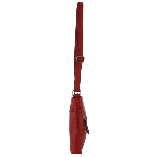 Milleni - NL3739 Ladies Leather N/S Crossbody - Red
