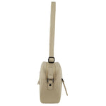 Milleni - NL3869 Small rounded leather sidebag - Cement