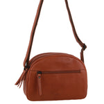 Milleni - NL3869 Small rounded leather sidebag - Cognac