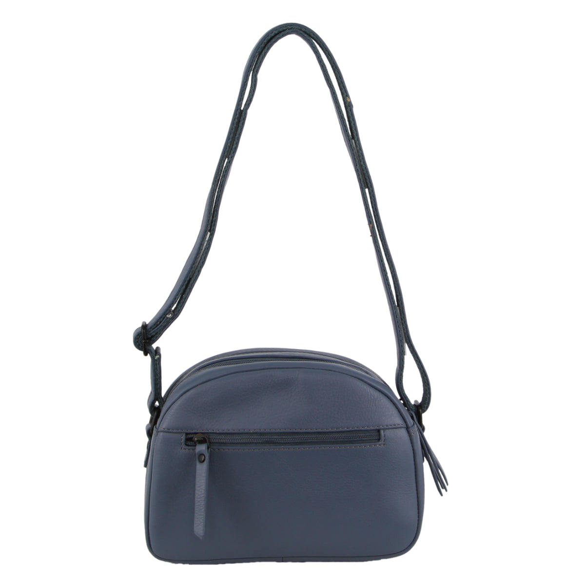 Milleni - NL3869 Small rounded leather sidebag - Teal-1