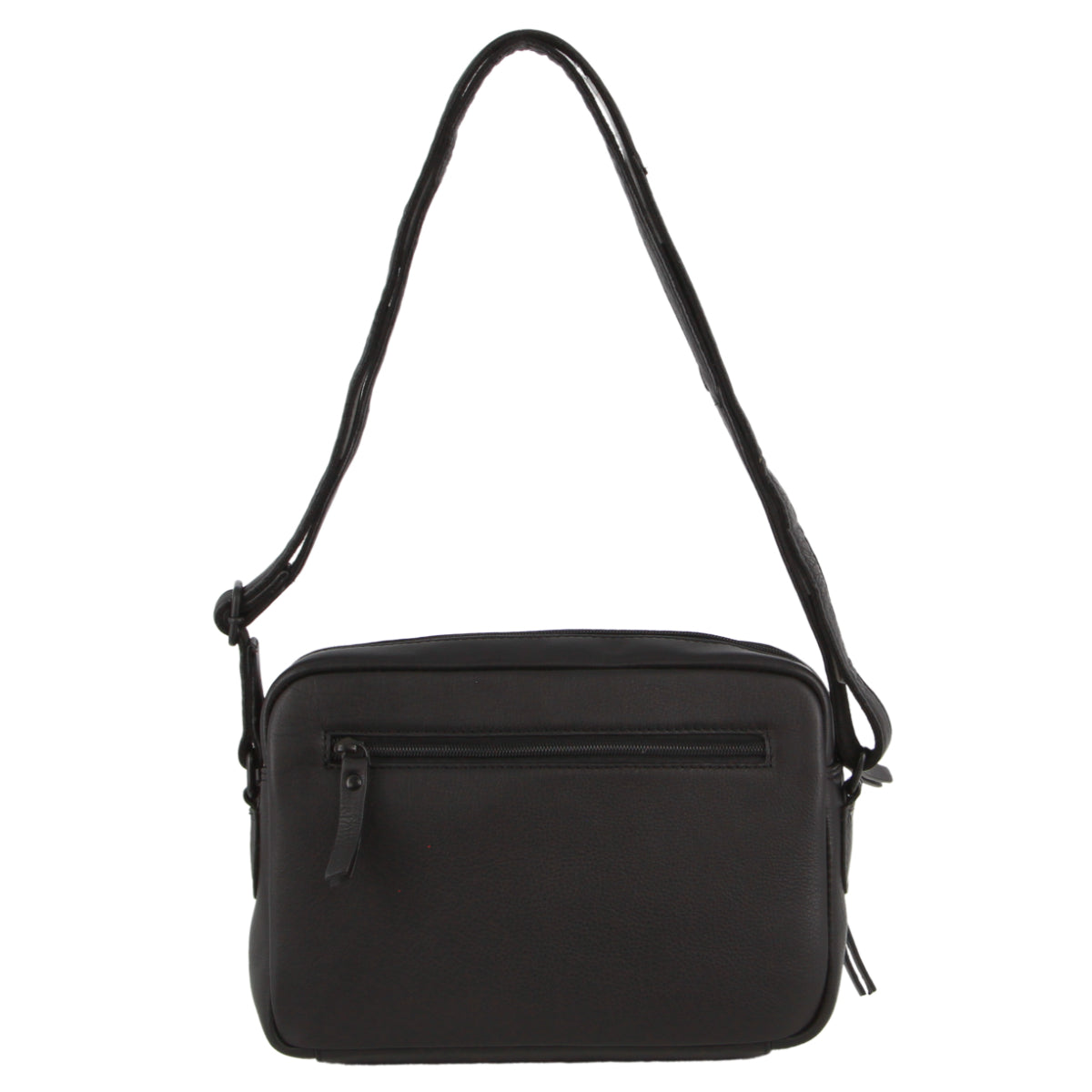 Milleni - NL3871 Small leather sidebag - Black-1