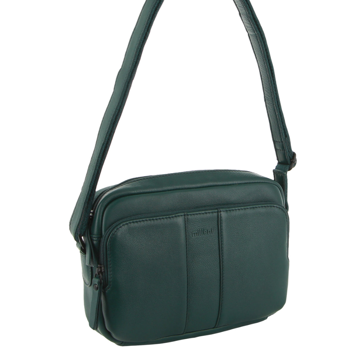 Milleni - NL3871 Small leather sidebag - Zircon-1