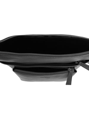 Milleni - NL4157 Leather Crossbody Bag - Black