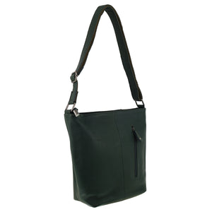 Milleni - NL9801 Leather Crossbody Bag - Olive Green