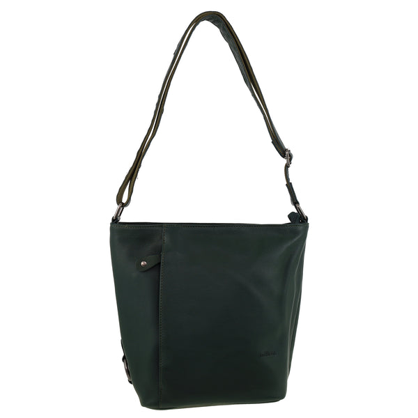 Milleni - NL9801 Leather Crossbody Bag - Olive Green