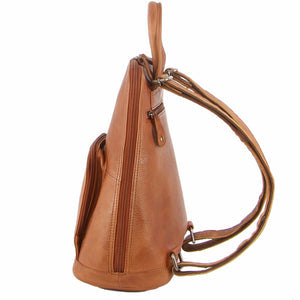 Milleni - NL10767 Leather Backpack - Cognac-3