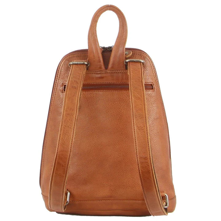 Milleni - NL10767 Leather Backpack - Cognac-4