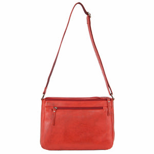 Milleni - NL9426 2section leather handbag - RED
