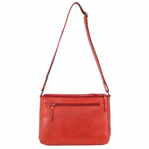 Milleni - NL9426 2section leather handbag - RED-3