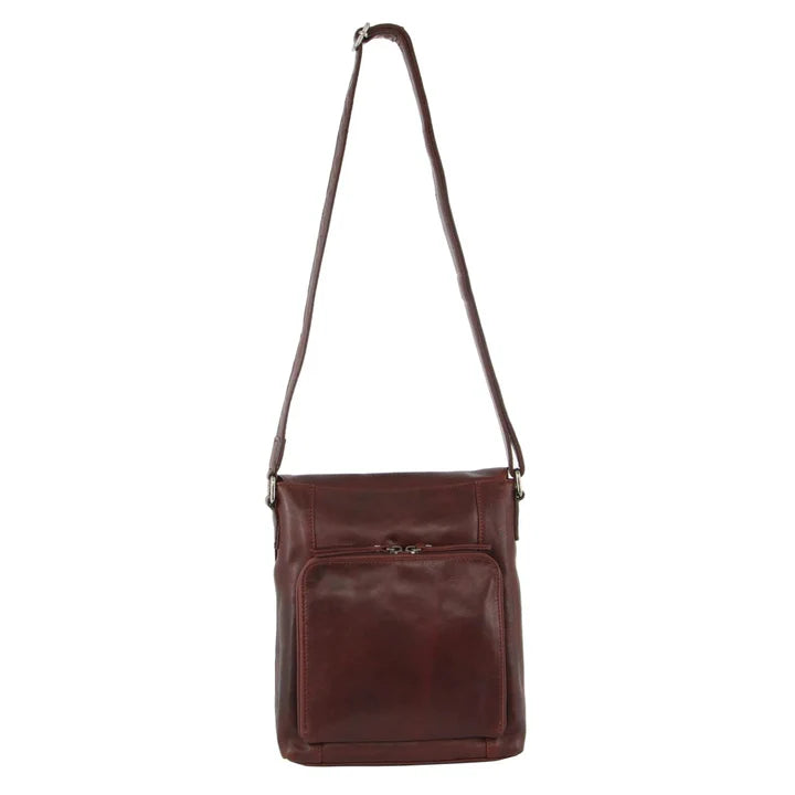 Milleni - NL9470 Leather Handbag - Chestnut