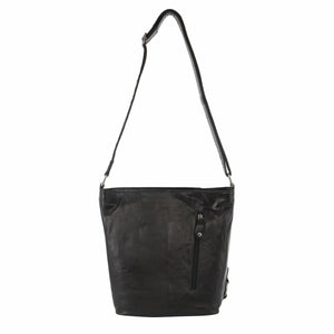 Milleni - NL9801 Leather Cross-Body - Black