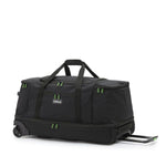 Tosca - TCA798TWM-A 70cm Wheeled split compartment Duffle - Black/Lime