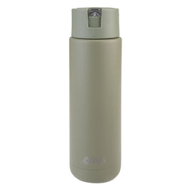 Oasis - 8867 MODA 700Ml Ceramic tripple wall insulated Bottle w Straw - Bolive Green