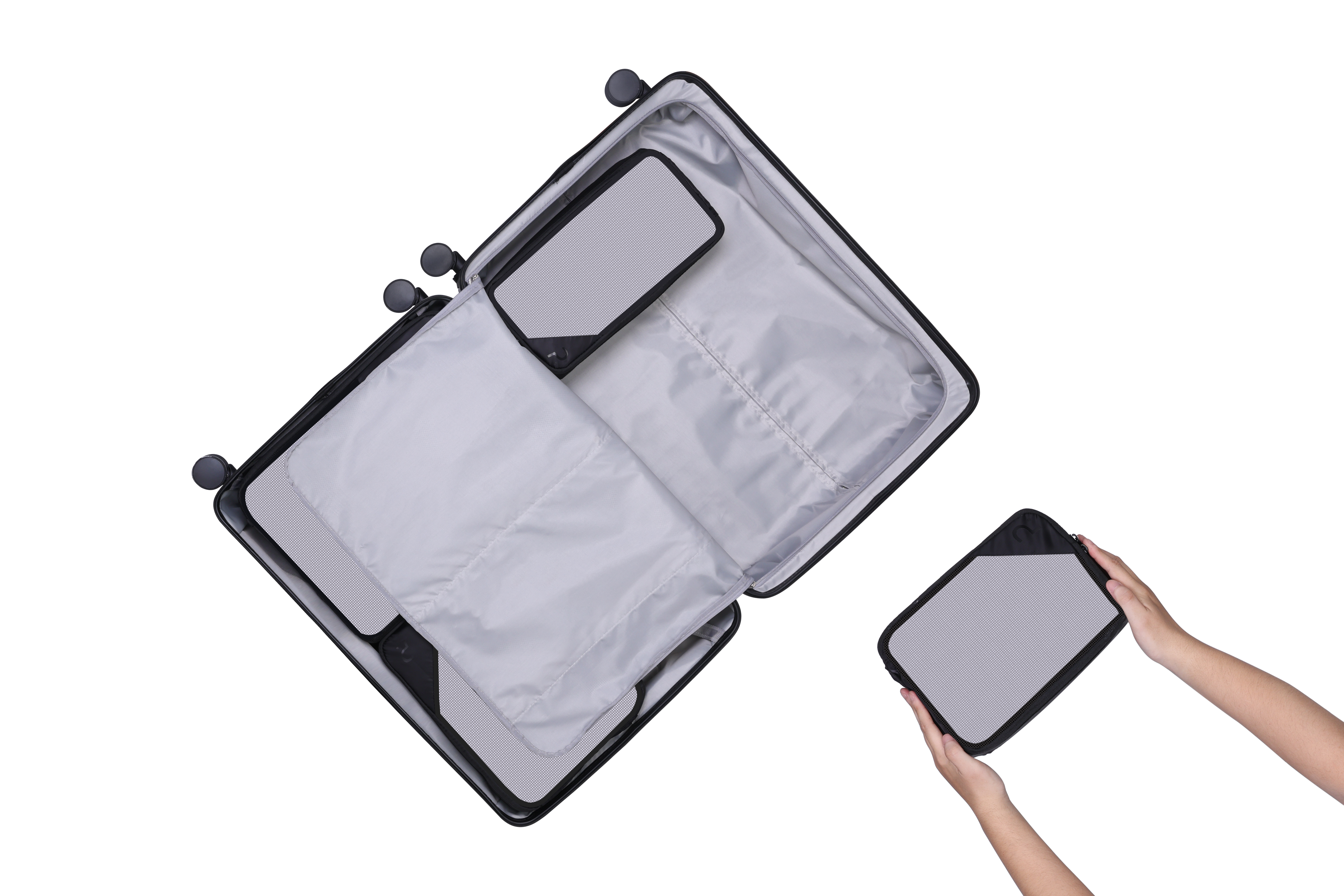 Paklite - PA229 4 piece Packing Cube Set - Black