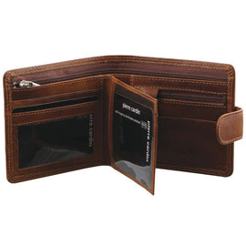 Pierre Cardin - PC2813 Rustic Leather Mens Wallet - Cognac - 0