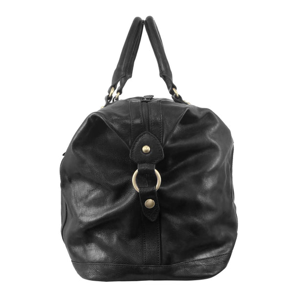 Pierre Cardin PC2824 Black Leather Duffle