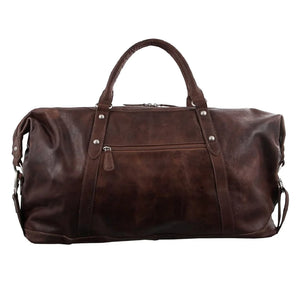 Pierre Cardin - PC2824 Rustic Leather Overnight Bag - Chocolate