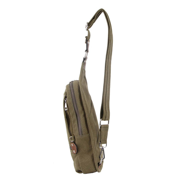 Pierre Cardin - PC3271 Canvas Sling Bag - Brown