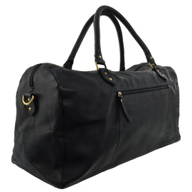 Pierre Cardin - 56cm Leather overnight bag PC3335 - Black - 0