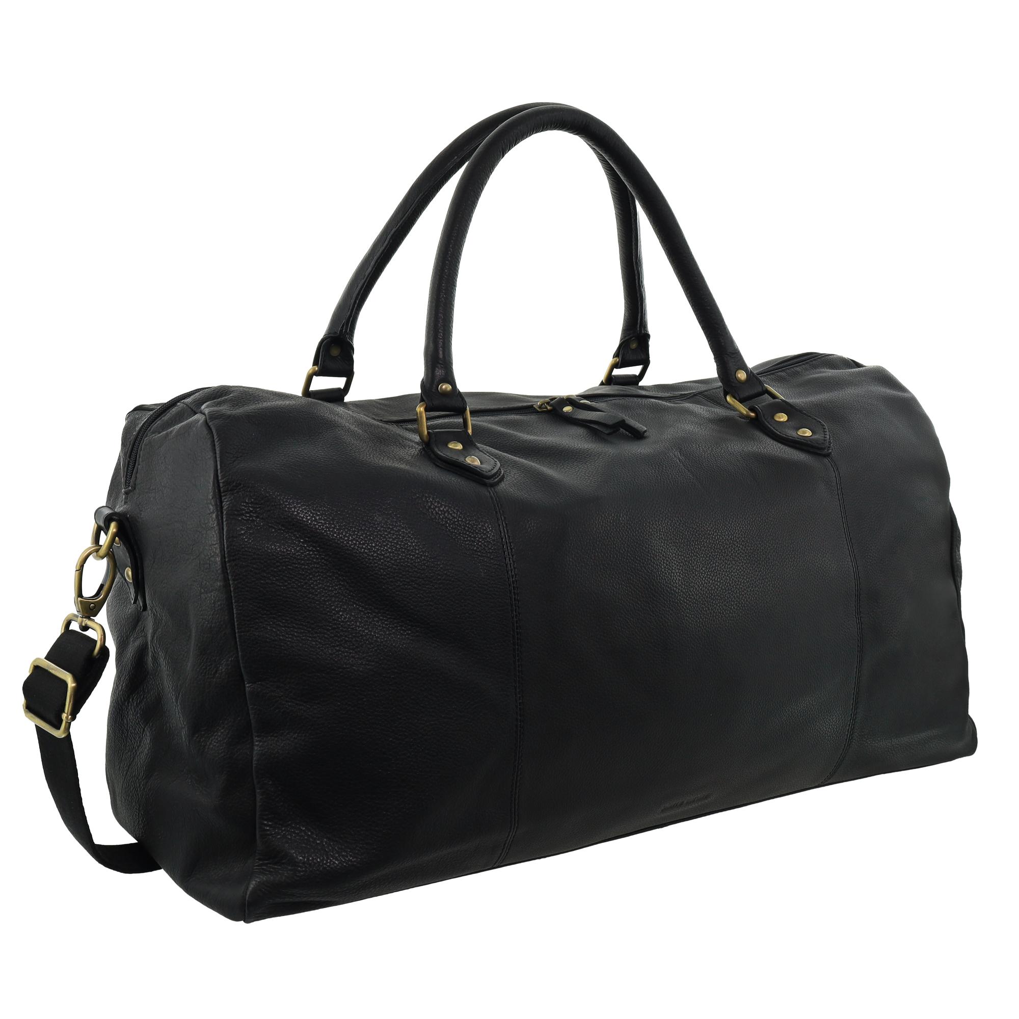 Pierre Cardin - 56cm Leather overnight bag PC3335 - Black