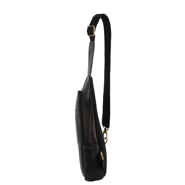 Pierre Cardin - PC3711 Leather Sling backpack - Black-2