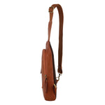 Pierre Cardin - PC3711 Leather Sling backpack - Cognac