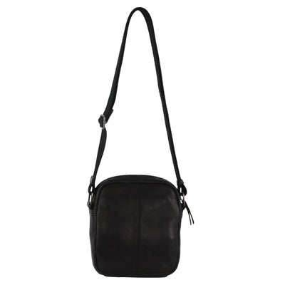 Pierre Cardin - PC3764 Leather Mens Cross Body Bag - Black