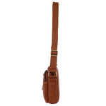 Pierre Cardin - PC3764 Leather mens cross body bag - Cognac