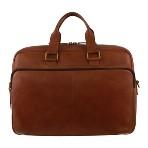Pierre Cardin - PC3811 Leather Briefcase - Brown