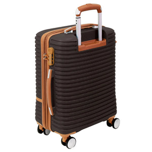Pierre Cardin - PC3937C 54cm Small Cabin Hard Shell Suitcase - Chocolate