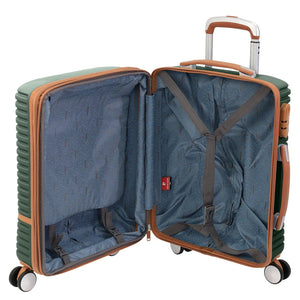 Pierre Cardin - PC3937C 54cm Small Cabin Hard Shell Suitcase - Olive