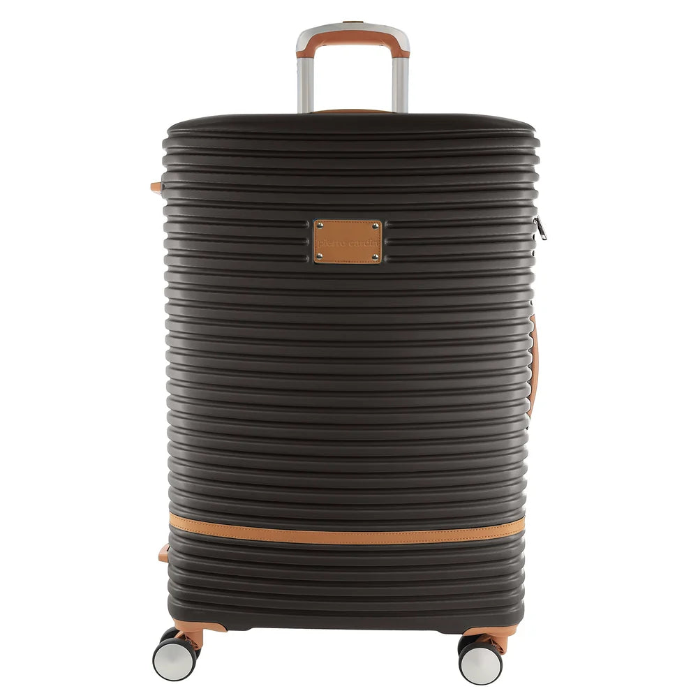 Pierre Cardin - PC3937L 80cm Large Hard Shell Suitcase - Chocolate