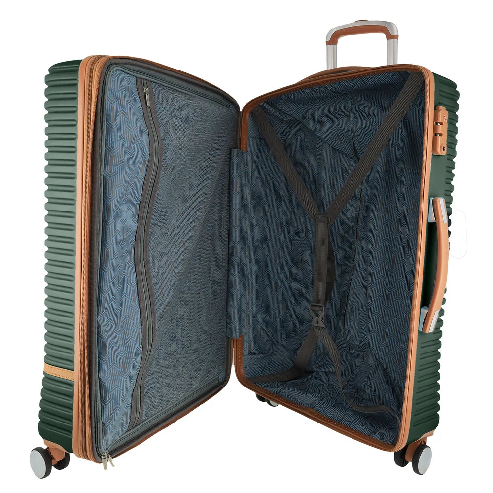Pierre Cardin - PC3937L 80cm Large Hard Shell Suitcase - Olive