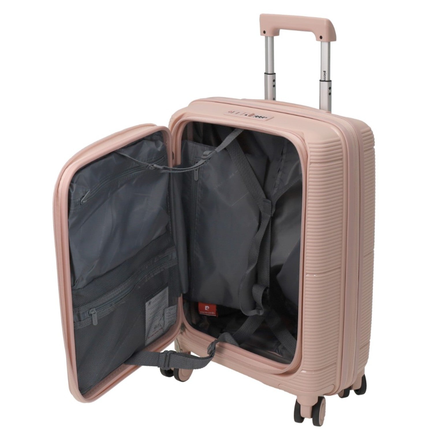 Pierre Cardin - PC3939C Front opening 54cm Cabin Hard Shell Suitcase - Blush