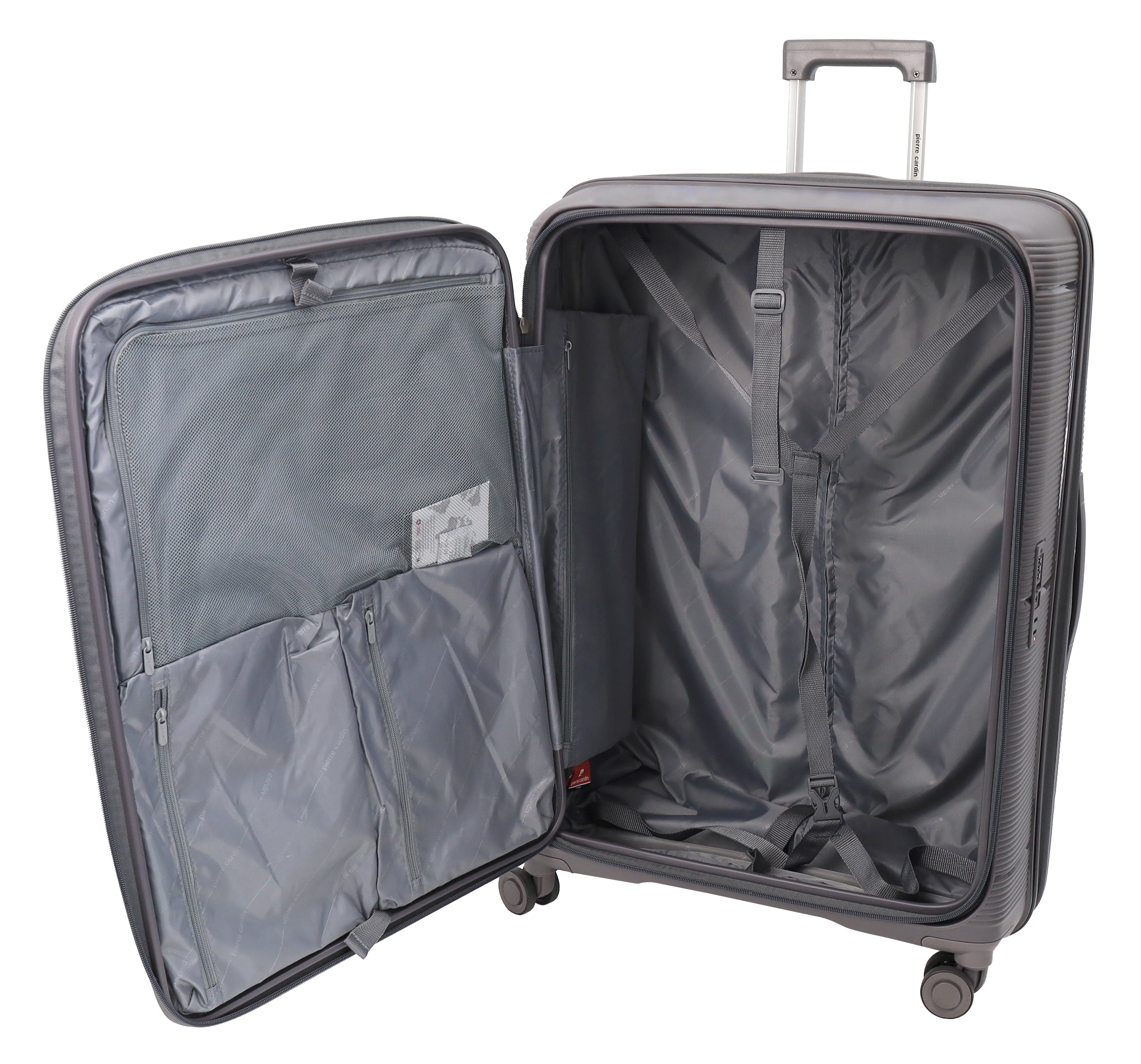 Pierre Cardin - PC3939C 54cm Cabin Hard Shell Suitcase - Graphite-4