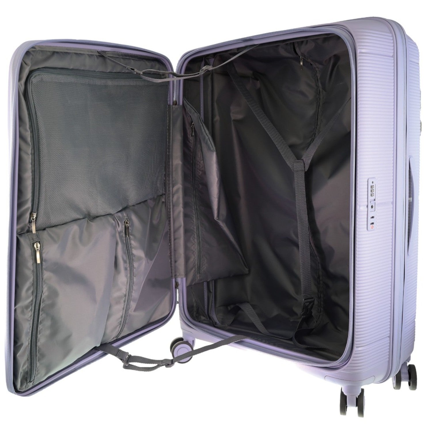 Pierre Cardin - PC3939L Front opening 80cm Large Hard Shell Suitcase - Blue