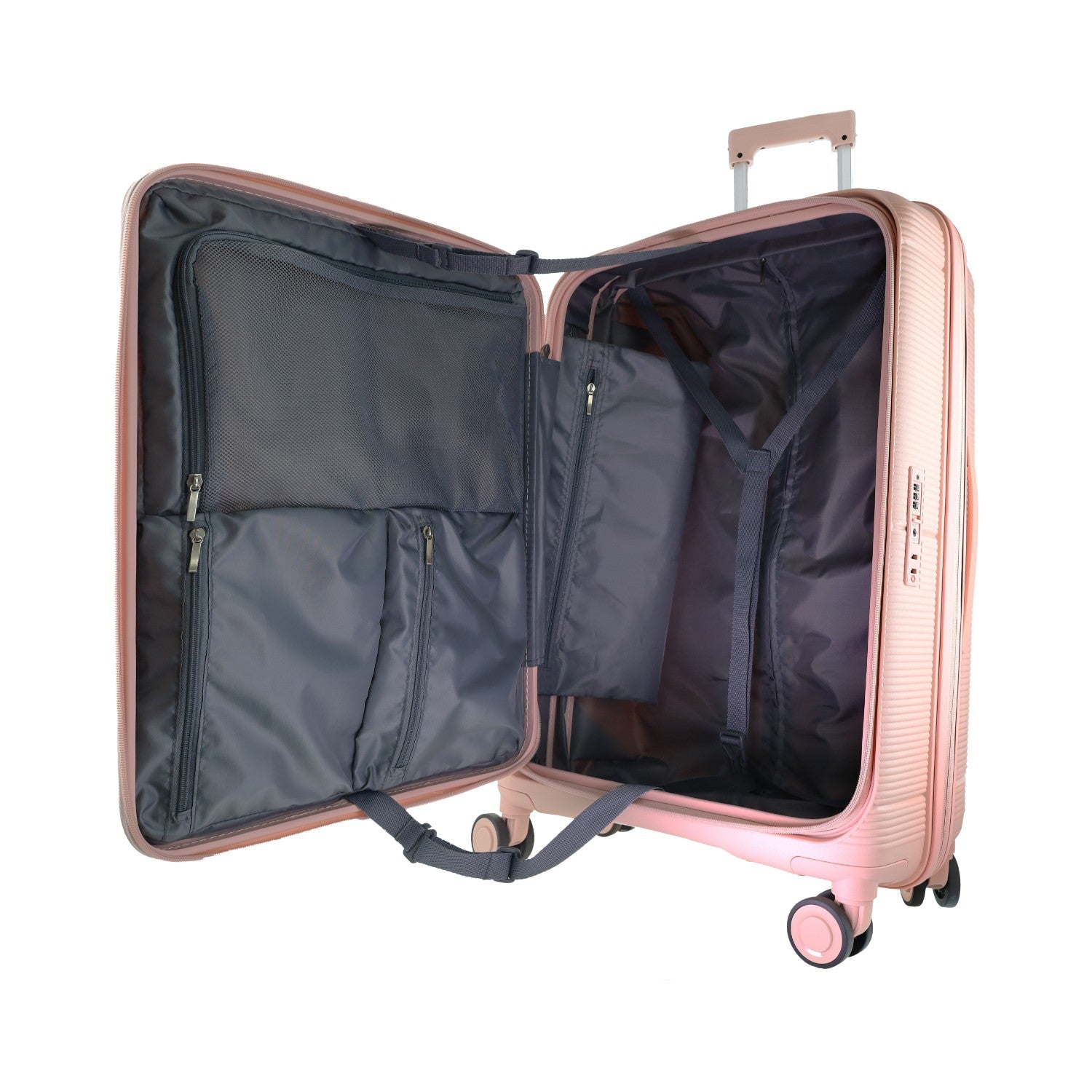 Pierre Cardin - PC3939L Front opening 80cm Large Hard Shell Suitcase - Blush