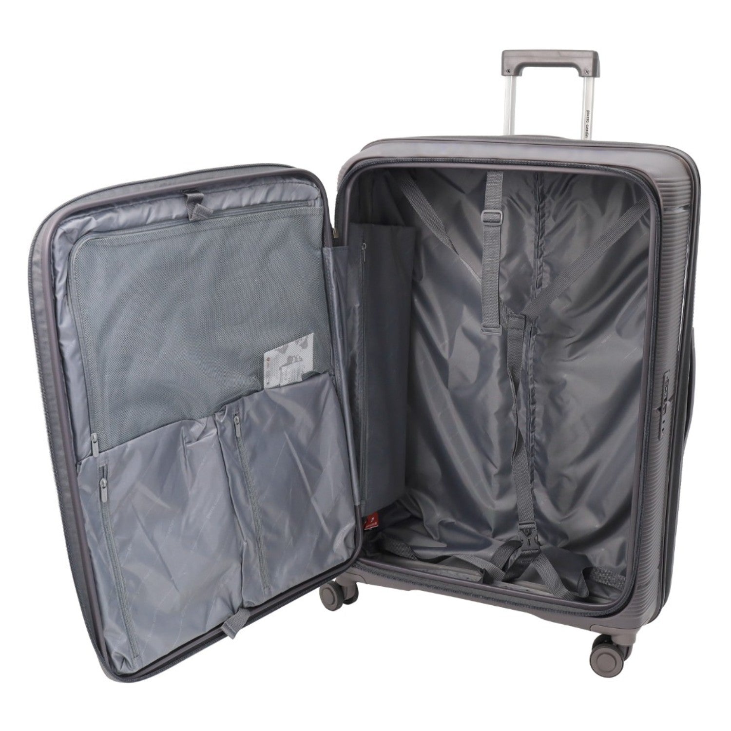 Pierre Cardin - PC3939L Front opening 80cm Large Hard Shell Suitcase - Graphite