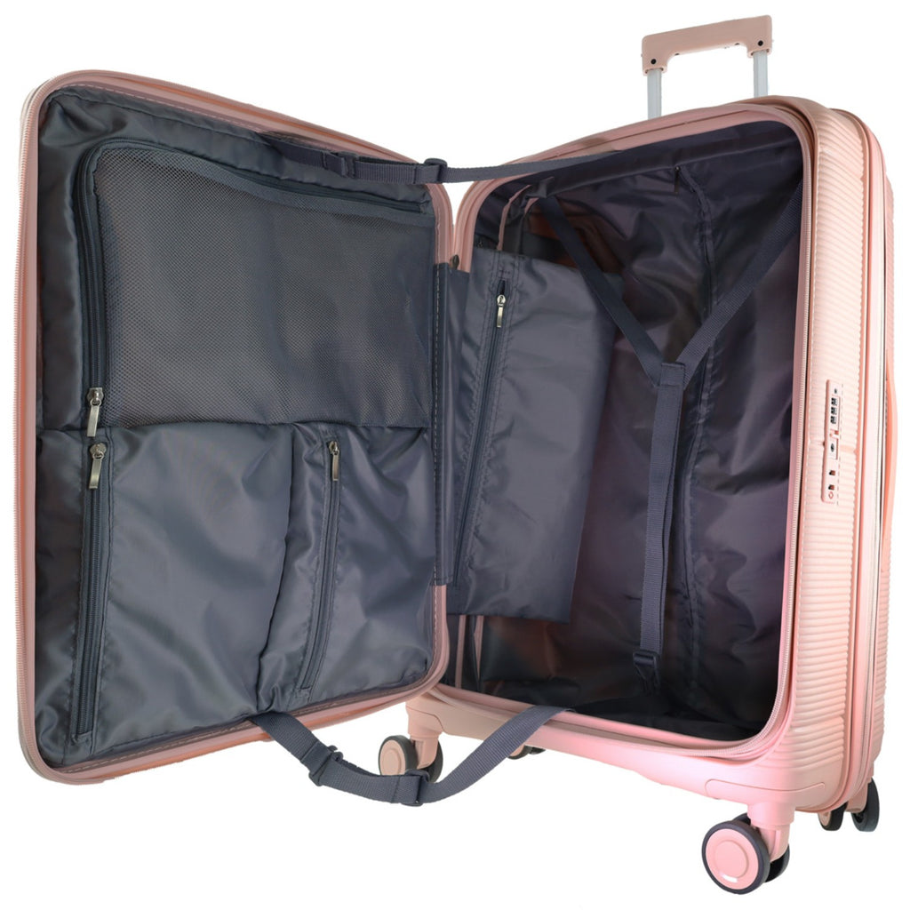 Pierre Cardin - PC3939M Front opening 69cm Medium Hard Shell Suitcase - Blush