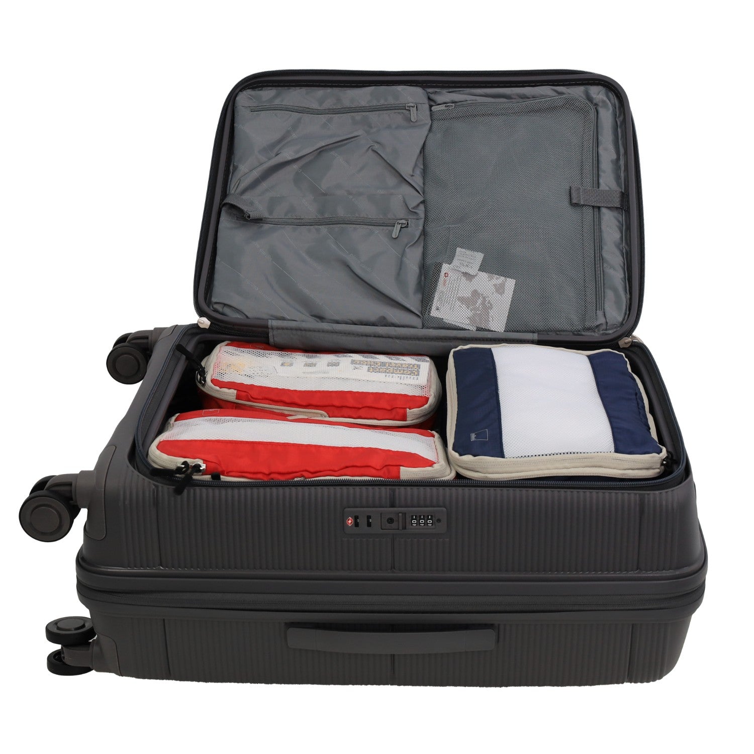 Pierre Cardin - PC3939M 69cm Medium Hard Shell Suitcase - Graphite-3