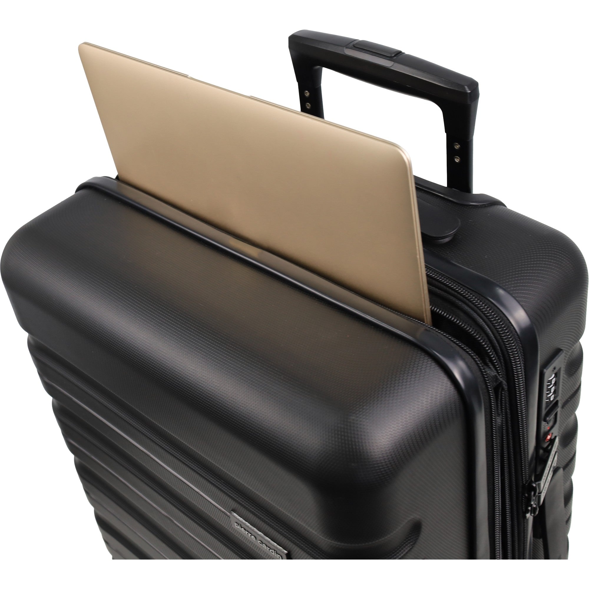 Pierre Cardin - PC3941C 54cm Small Cabin Hard Shell Suitcase - Black-5