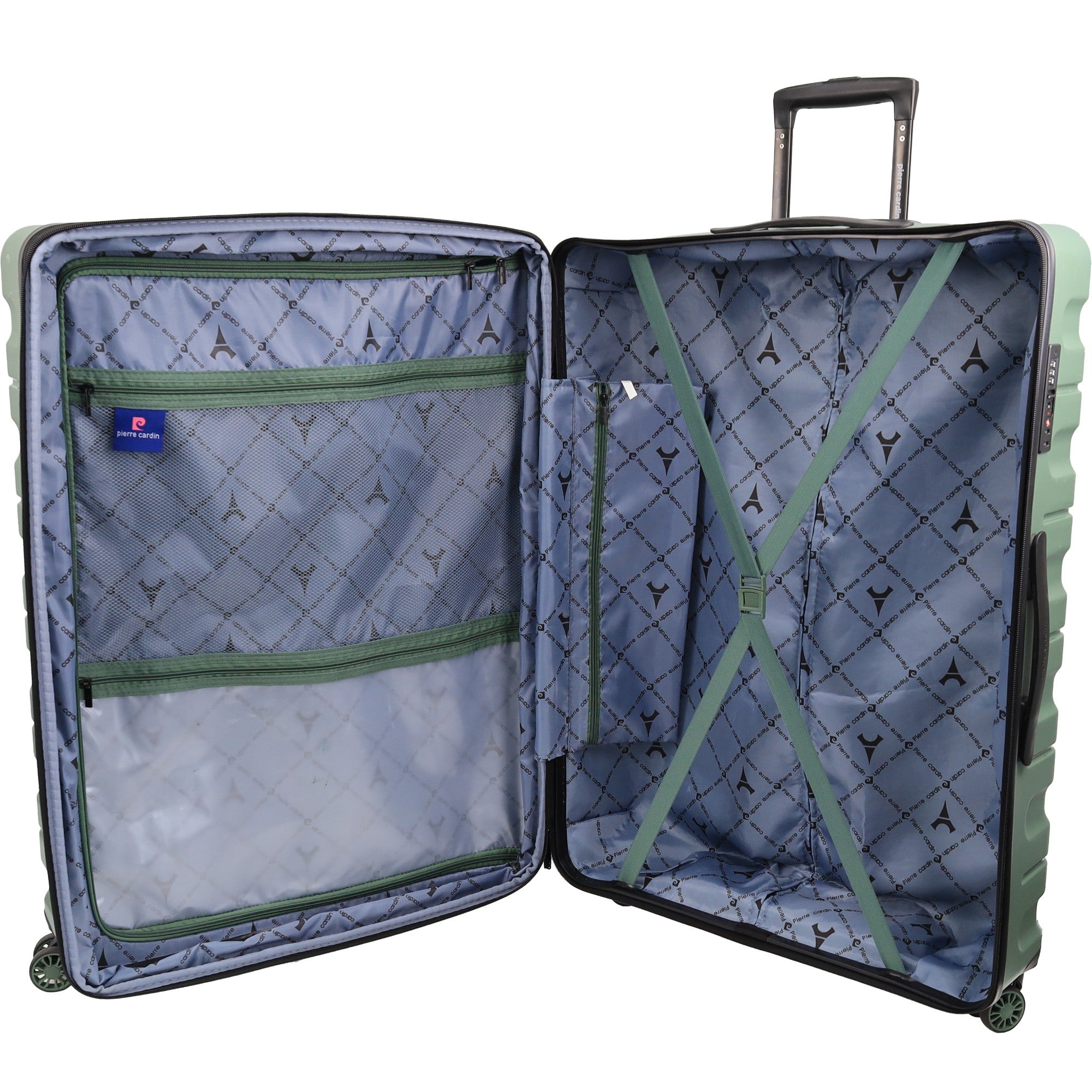 Pierre Cardin - PC3941L 80cm Large Hard Shell Suitcase - Moss-4