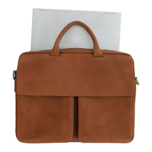 Pierre Cardin - PC3963 Men's Leather Bag - Oak
