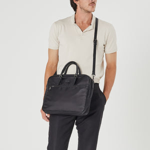 Pierre Cardin - PC4021 Nylon Laptop Bag - Black
